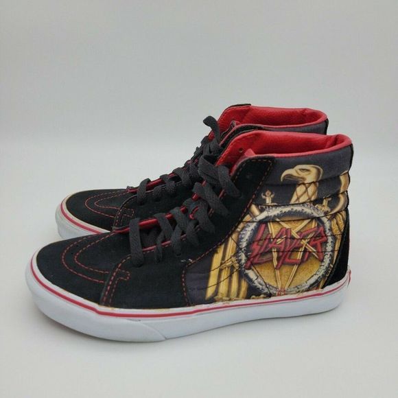 Vans Off The Wall X Slayer SK8-HI Unisex Shoes / Sneaker, Men 5.5 US, Women 7 US - Picture 2 of 12